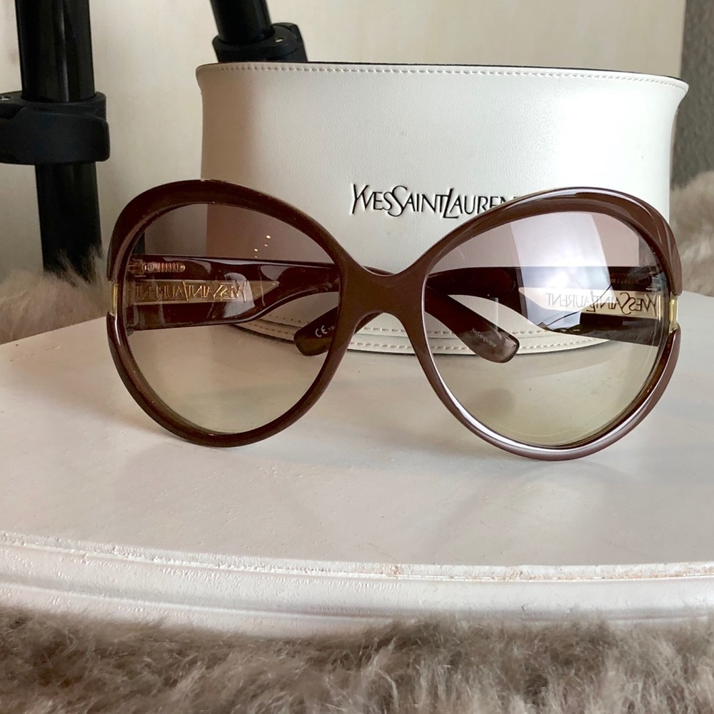 Saint Laurent YSL Oversize Round Sunglasses